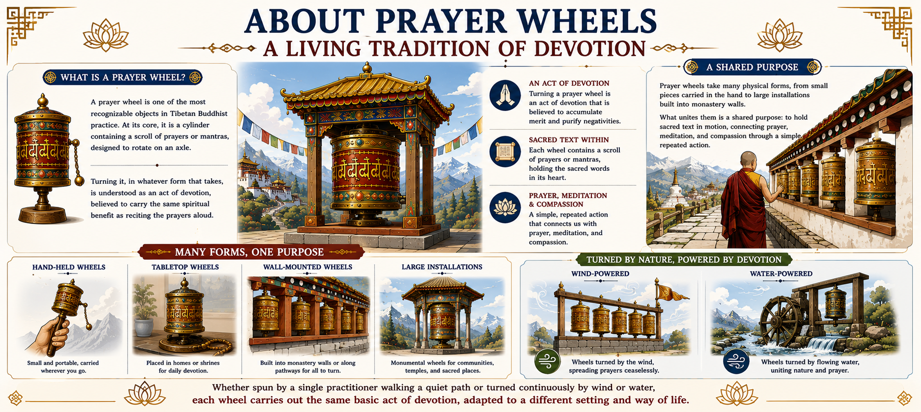 About Prayer Wheels: A Living Tradition of Devotion