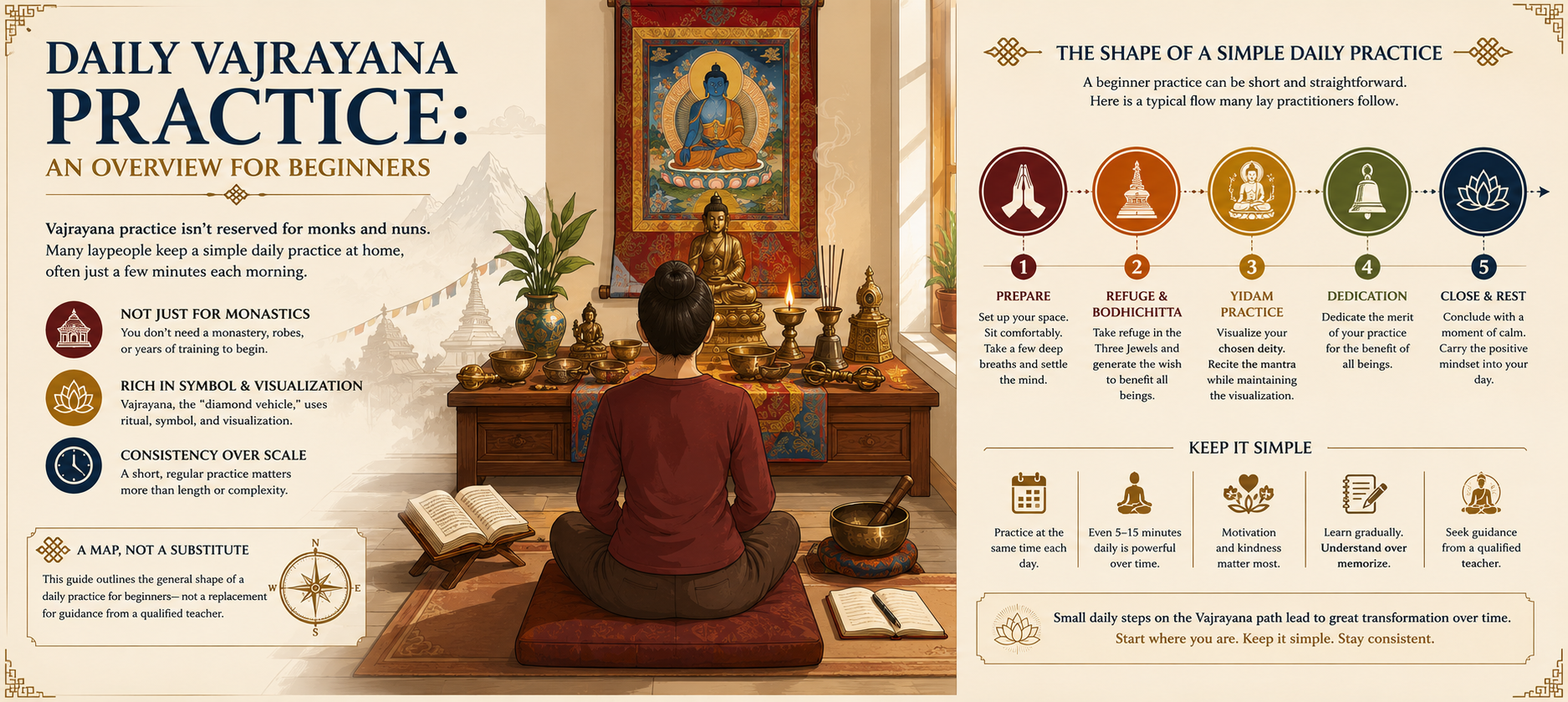Daily Vajrayana Practice: An Overview for Beginners