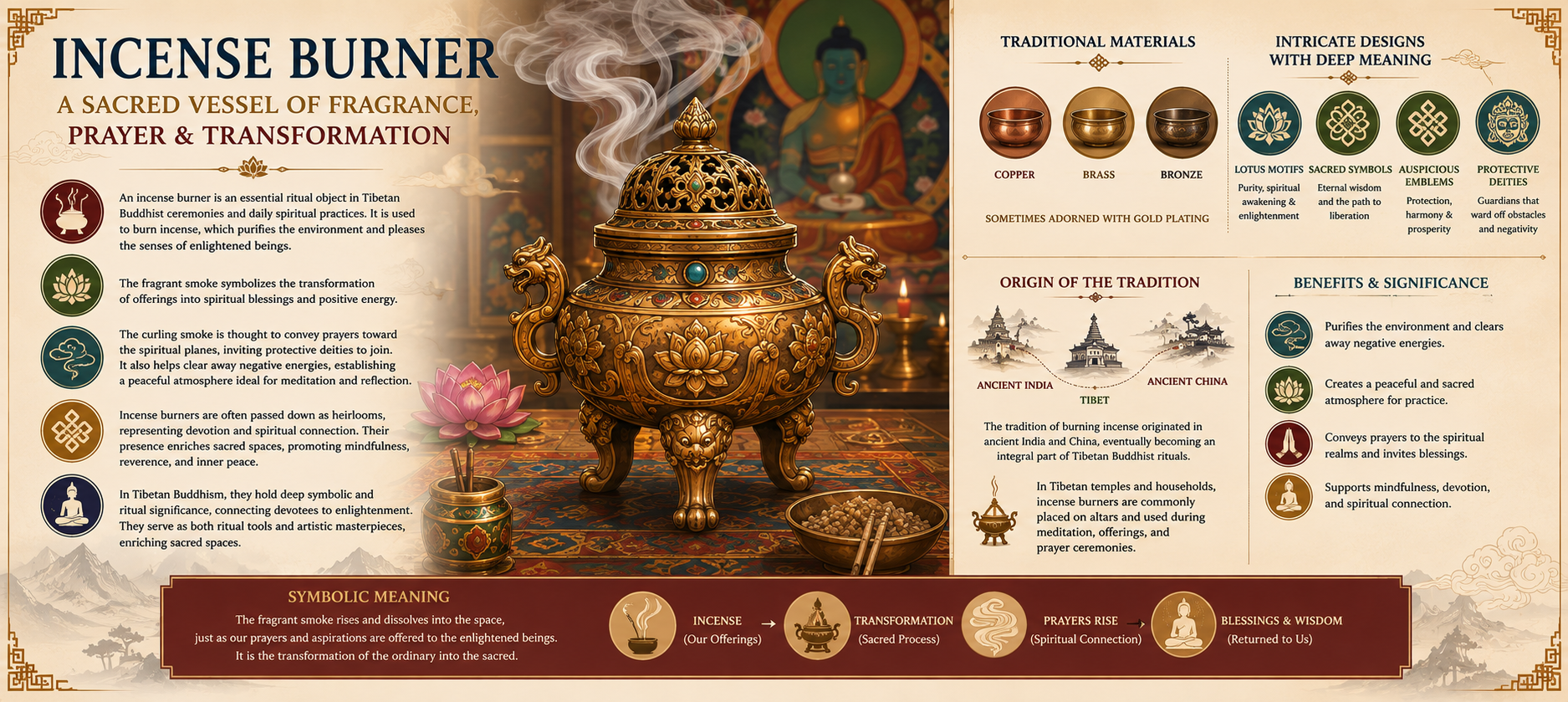 Incense Burner – Sacred Vessel of Fragrance and Faith