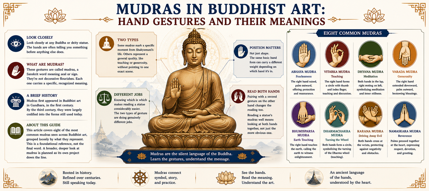 Mudras in Buddhist Art: Hand Gestures and Their Meanings