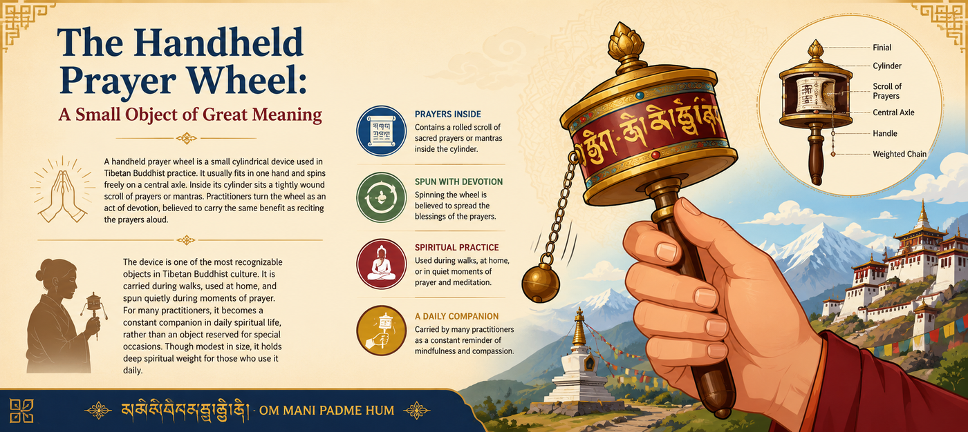 The Handheld Prayer Wheel: A Small Object of Great Meaning