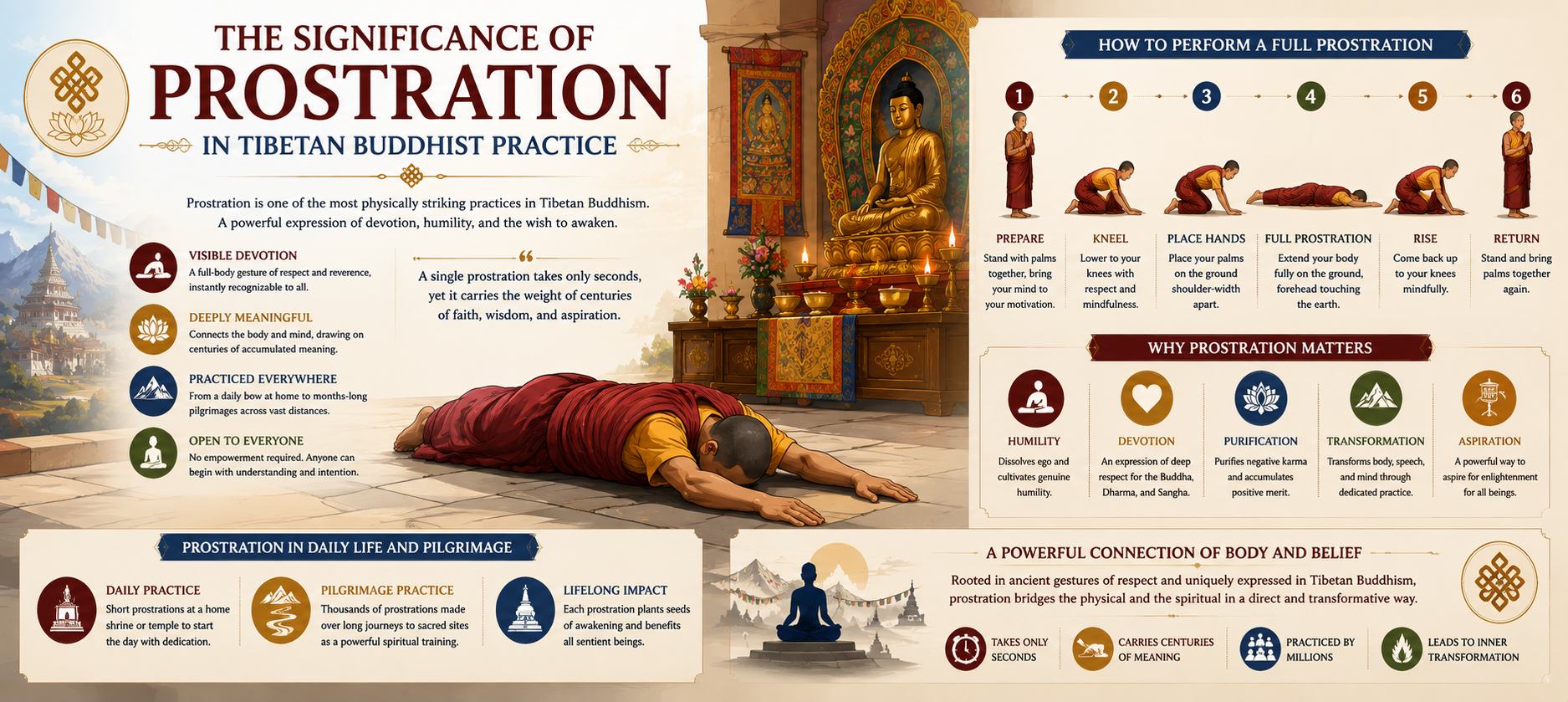 The Significance of Prostration in Tibetan Buddhist Practice