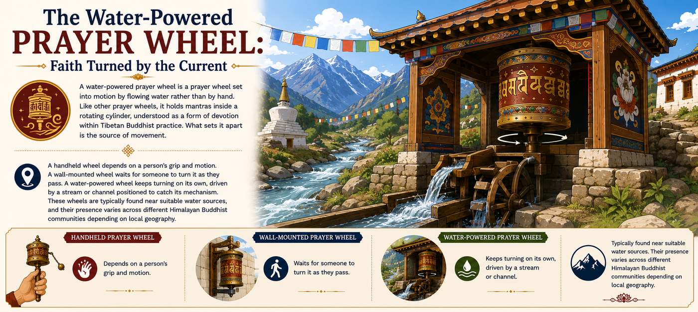 The Water-Powered Prayer Wheel: Faith Turned by the Current
