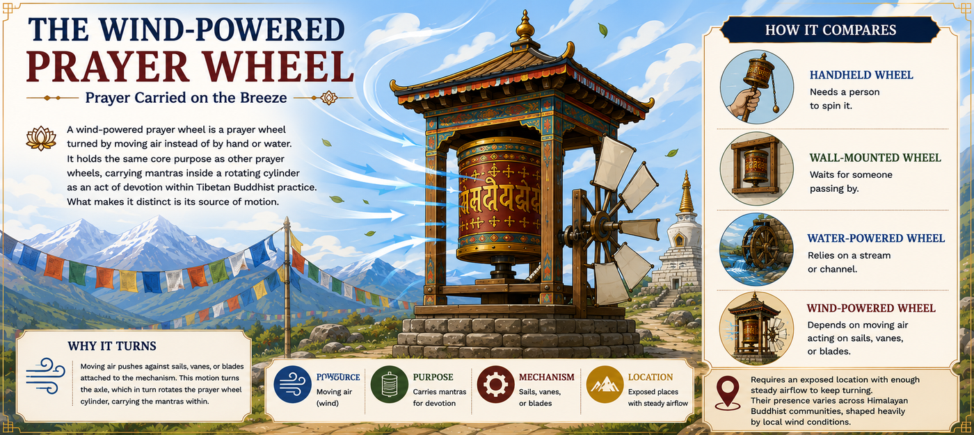 The Wind-Powered Prayer Wheel: Prayer Carried on the Breeze