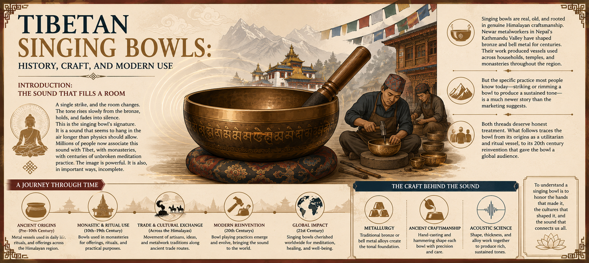 Tibetan Singing Bowls: History, Craft, and Modern Use