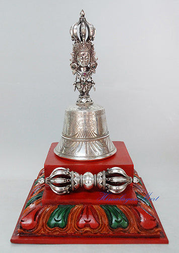 Handcrafted vajra and bell ritual set from Nepal
