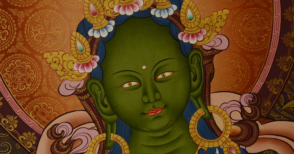 Green Tara Thangkas