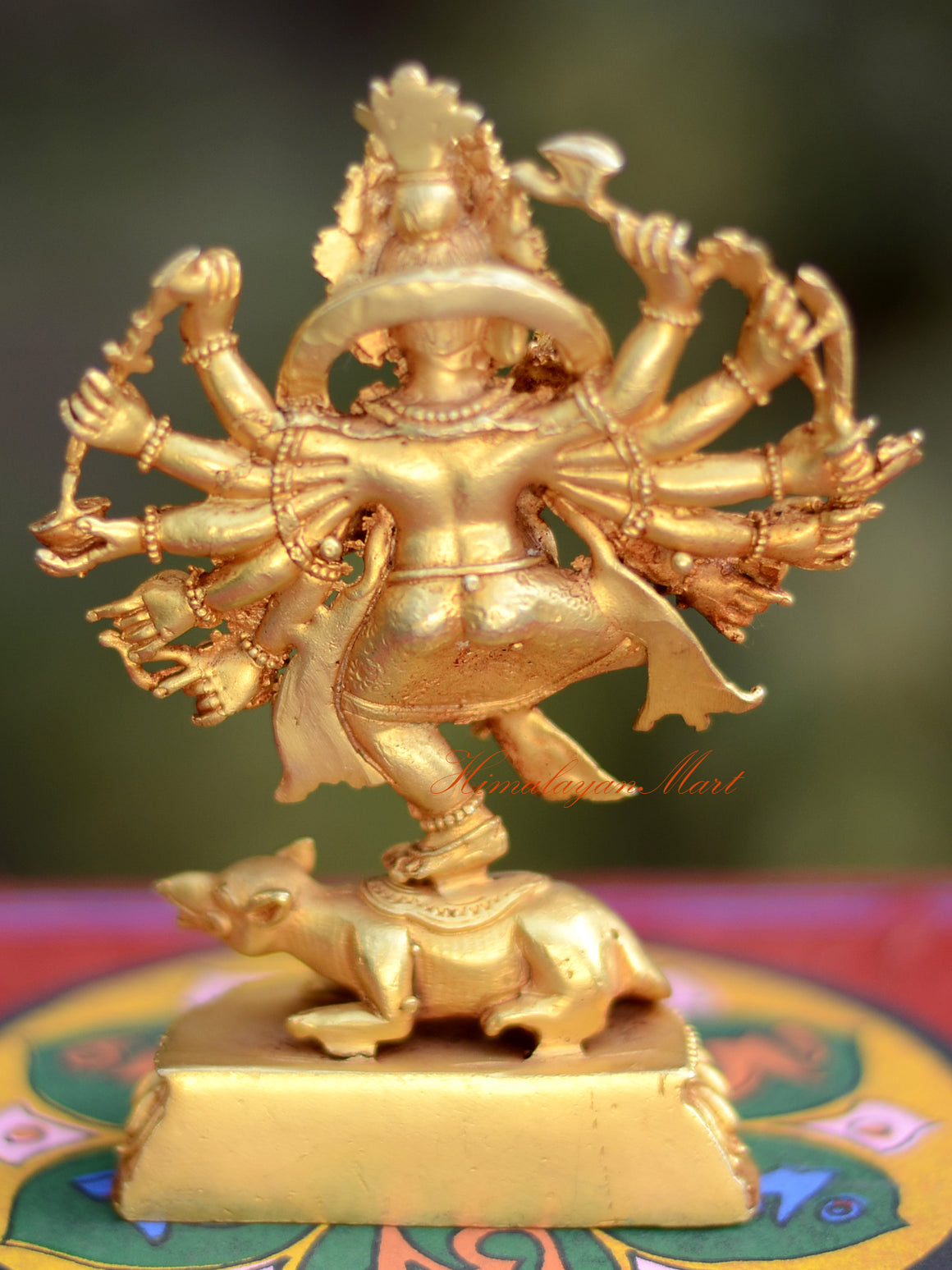 12 Armed Dancing Ganesha Statue