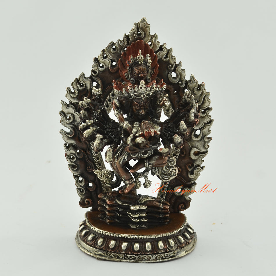 Oxidized Hevajra Statue | Hevajra The Wrathful Emanation of the Buddha Akshobhya