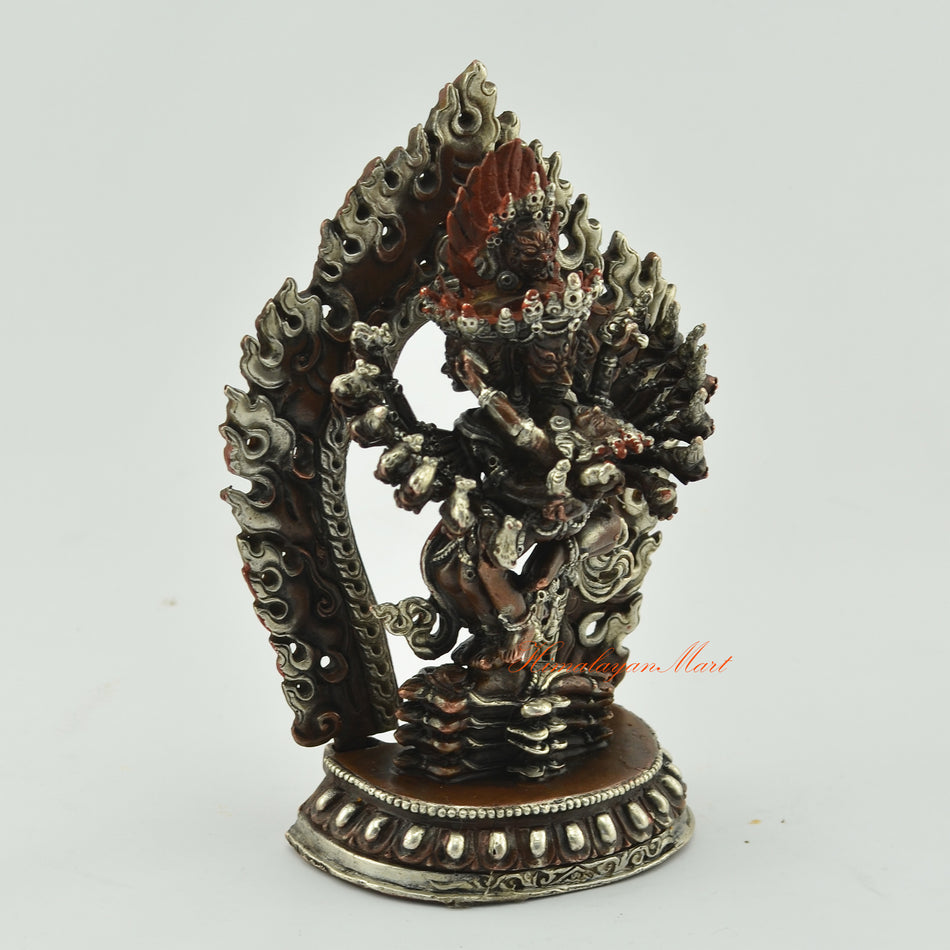 Oxidized Hevajra Statue