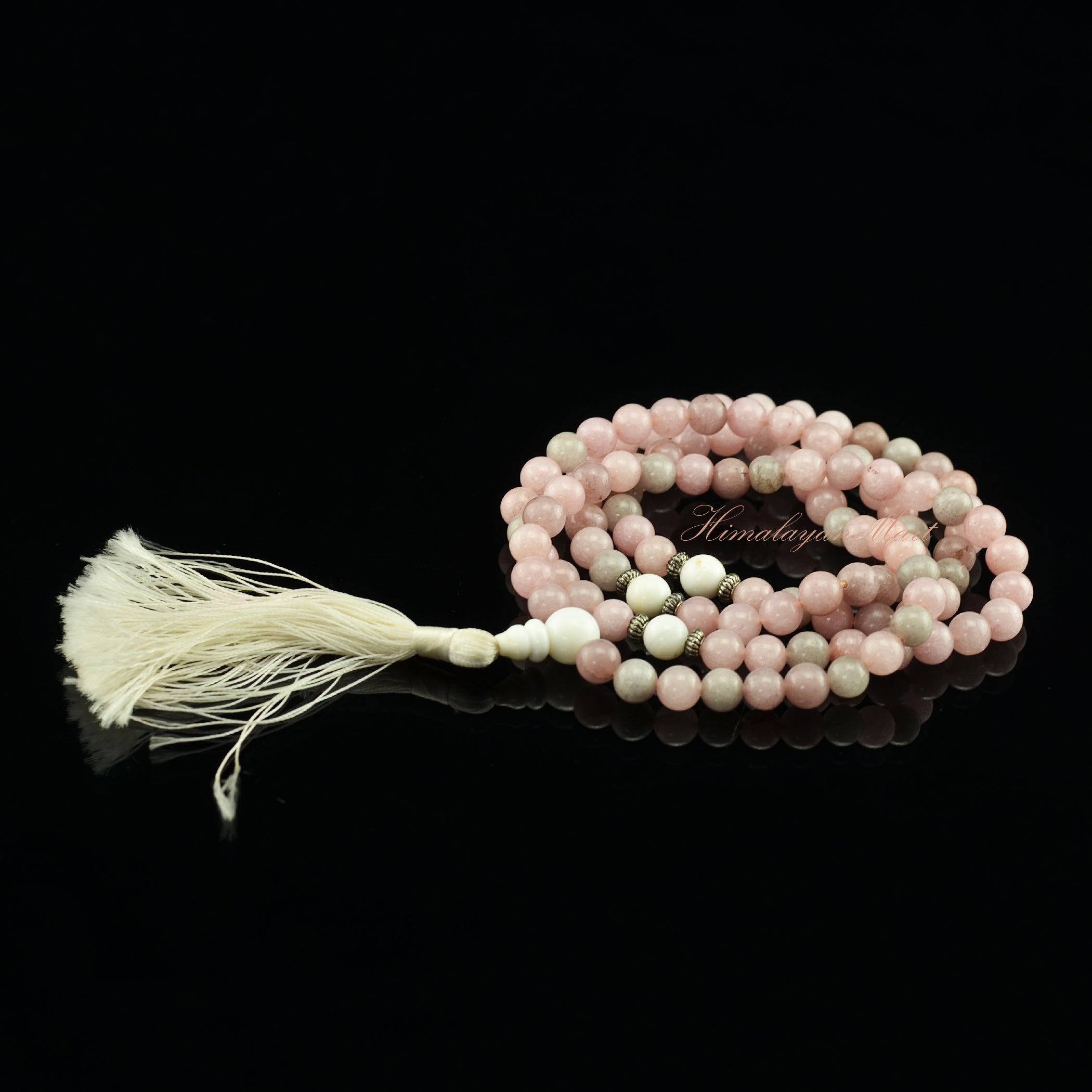 Lepidolite 108 Beads Meditation Prayer Japa Mala