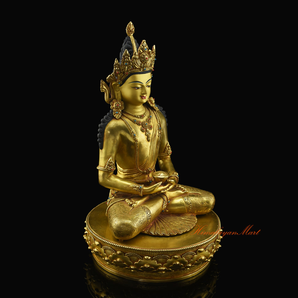 Amitabha Buddha Statue In Mediation