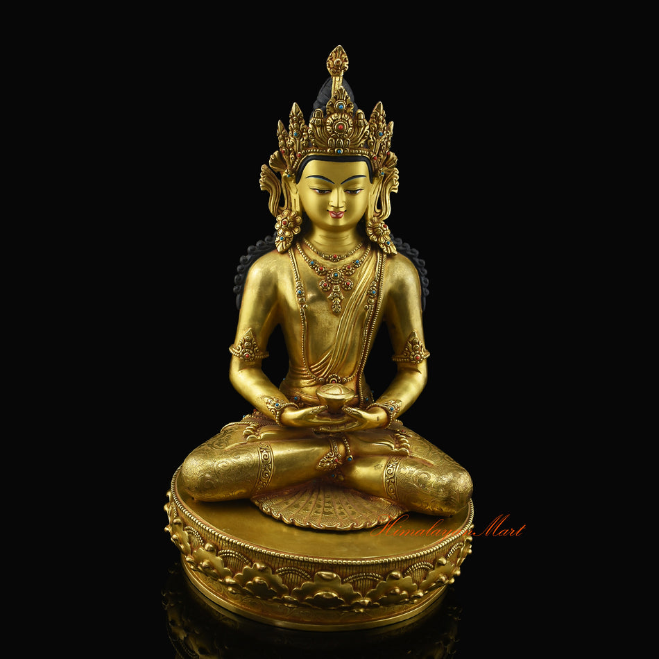 Amitabha Buddha Statue In Mediation