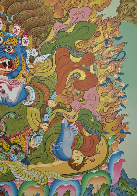 Flame Thangka Scroll Painting