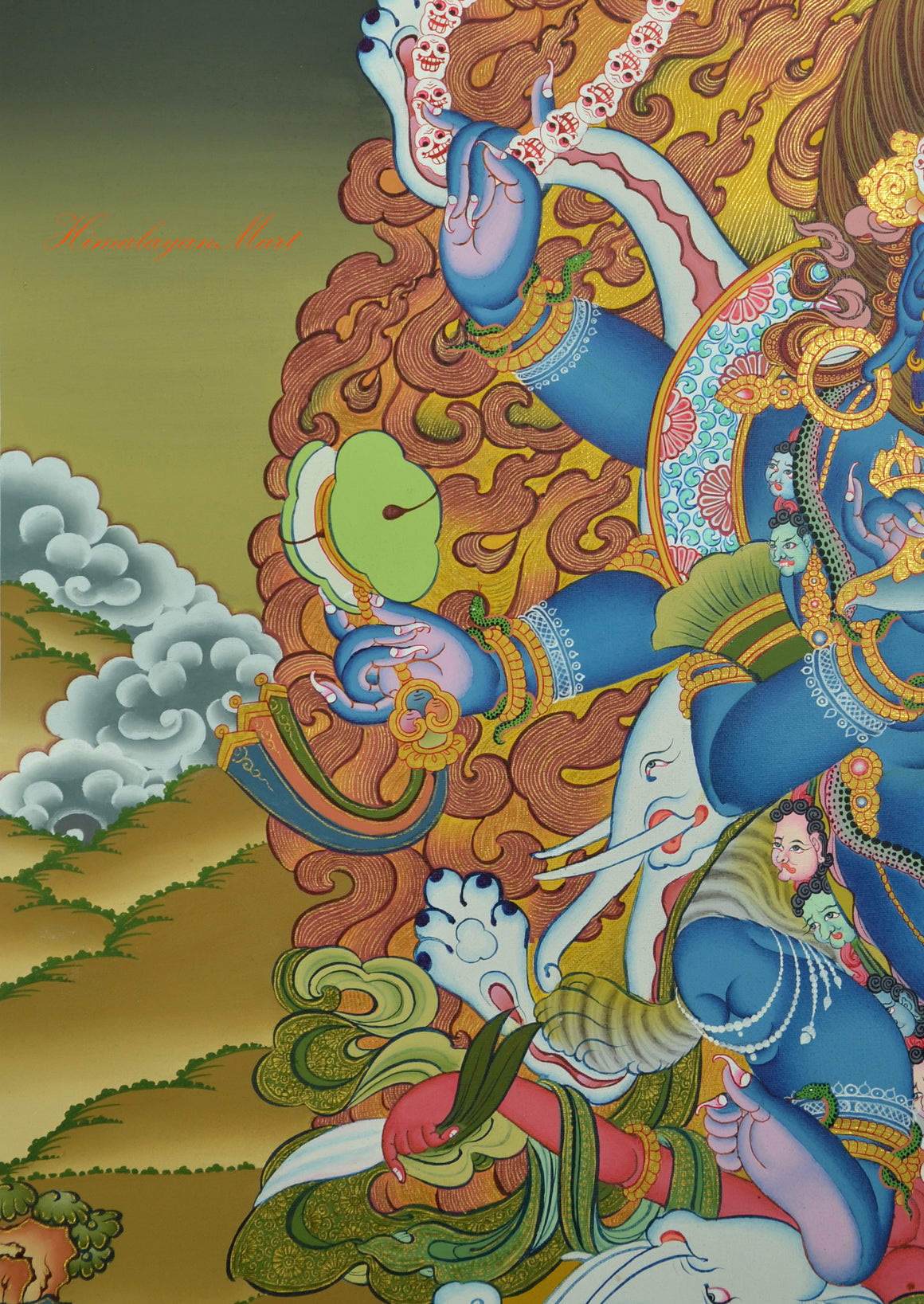 Mahakala Thangka Painting Details