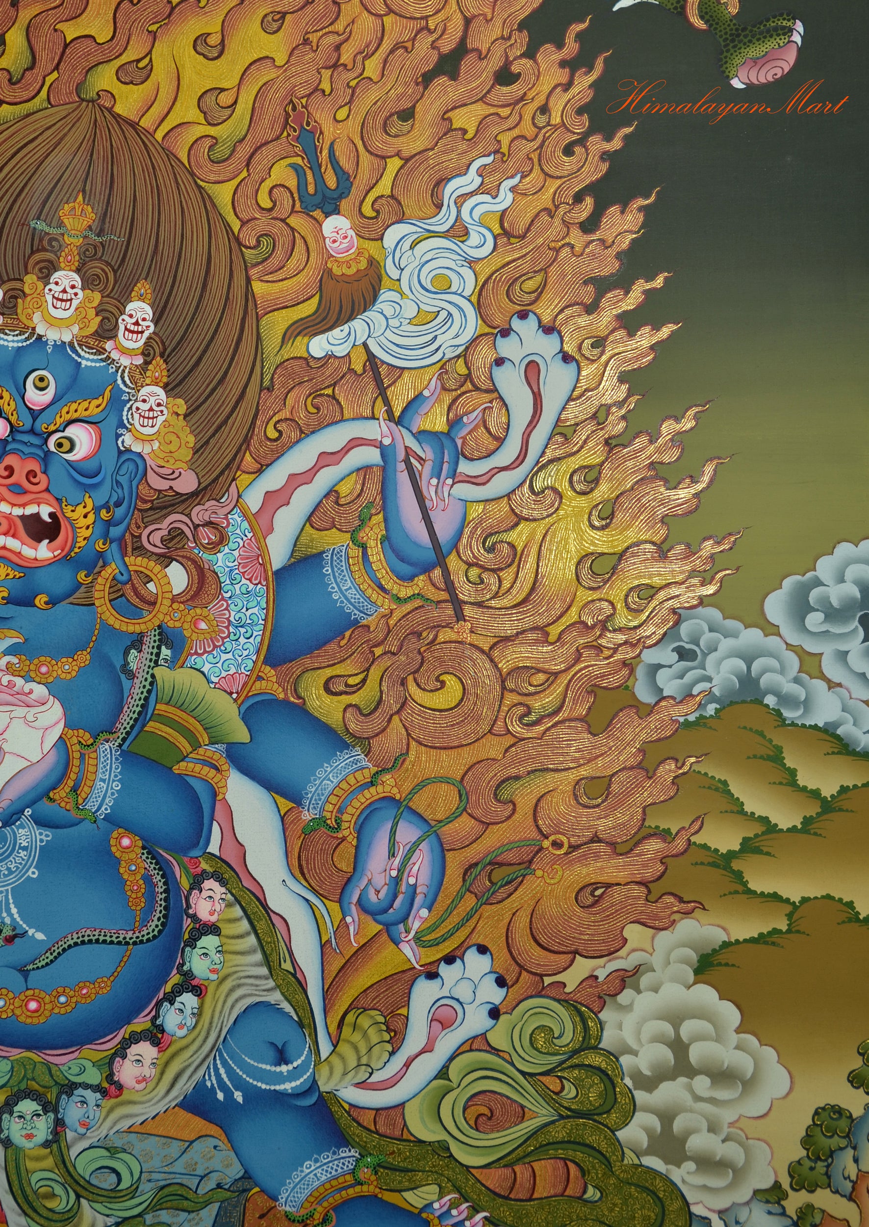 Mahankala Thangka Painting Details