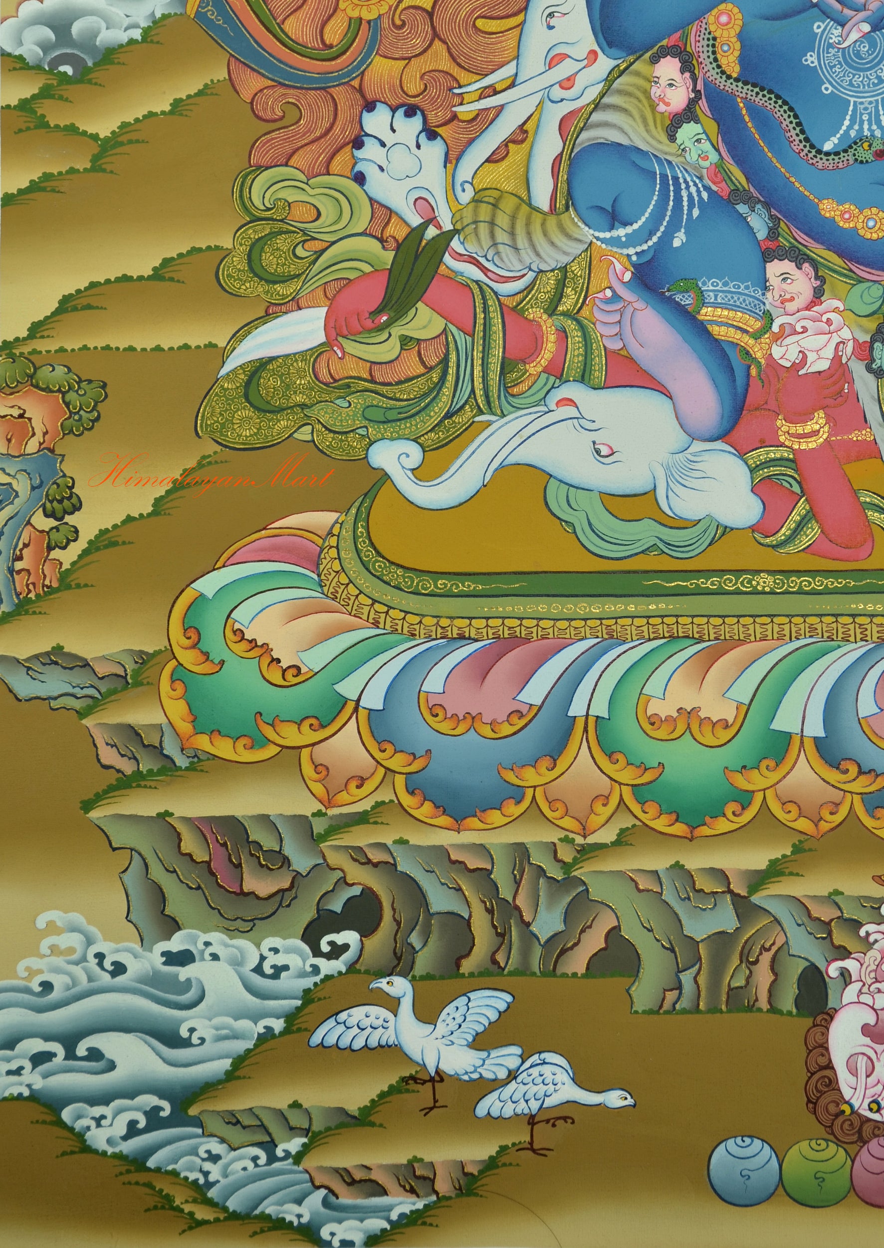 Ganesha Thangka Scroll Painting