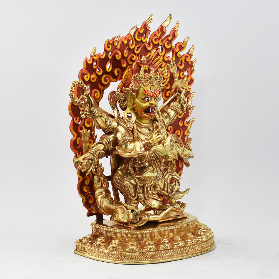 Six-Armed Black Mahakala Statue