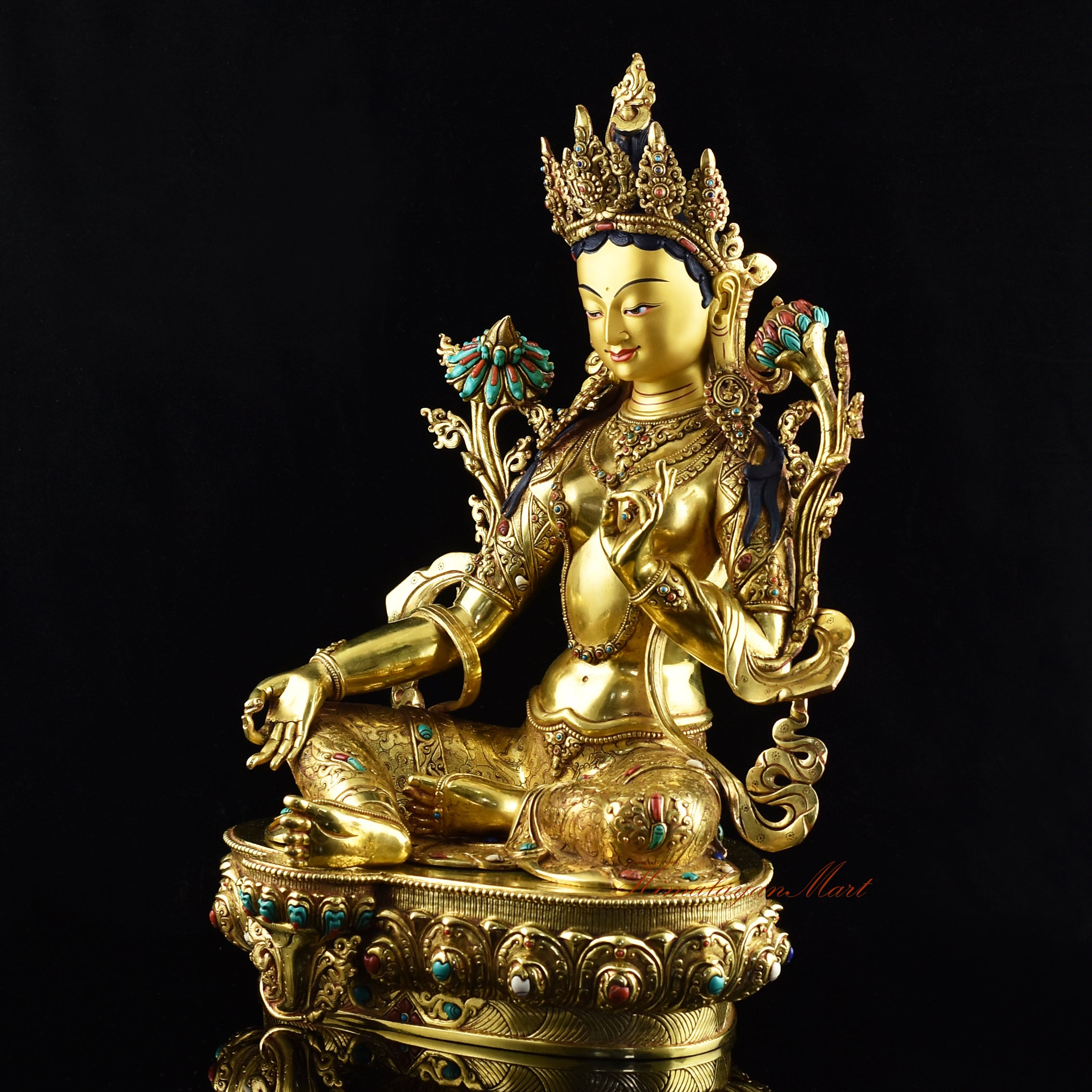 Buddhist Green Tara Statue