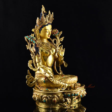 Tibetan Green Tara Statue