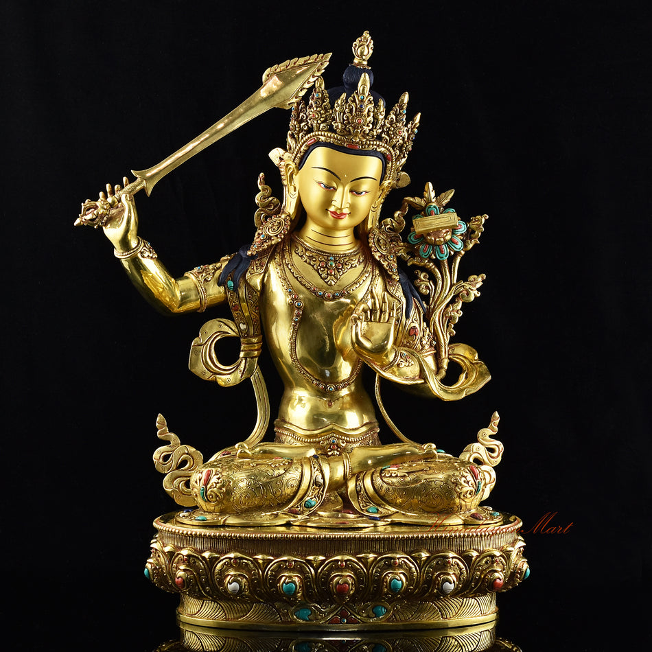 Buddhist Manjushri Statue | Jampelyang – The Bodhisattva of Wisdom