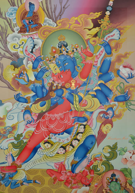 Tibetan Chakrasamvara Vajravarahi Thangka Painting