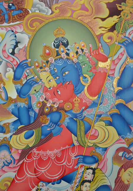 Chakrasamvara Heruka Thangka Scroll Painting