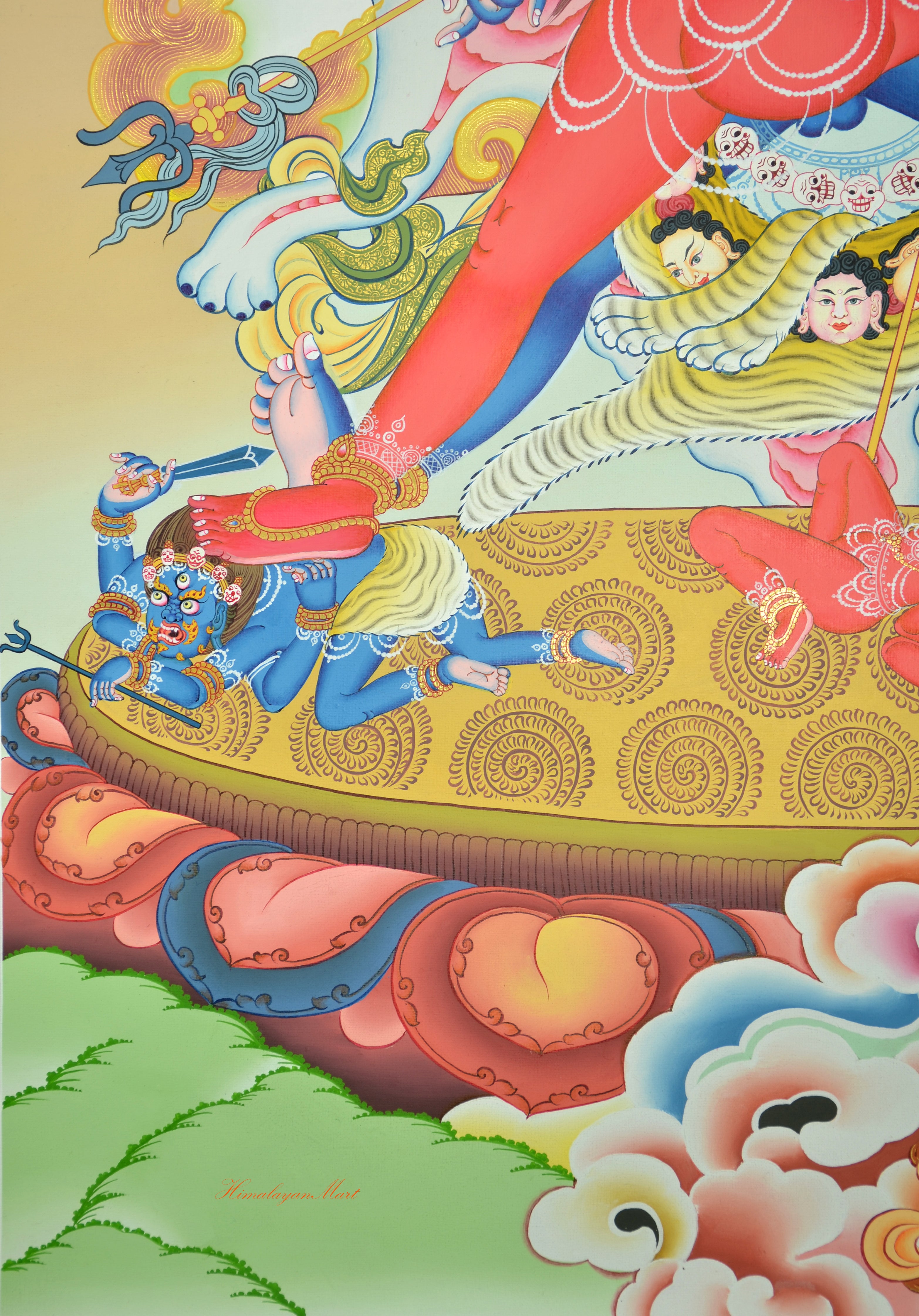 Kalaratri Kali Thangka Scroll Painting