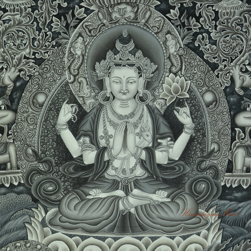 Chenrezig Newari Thangka