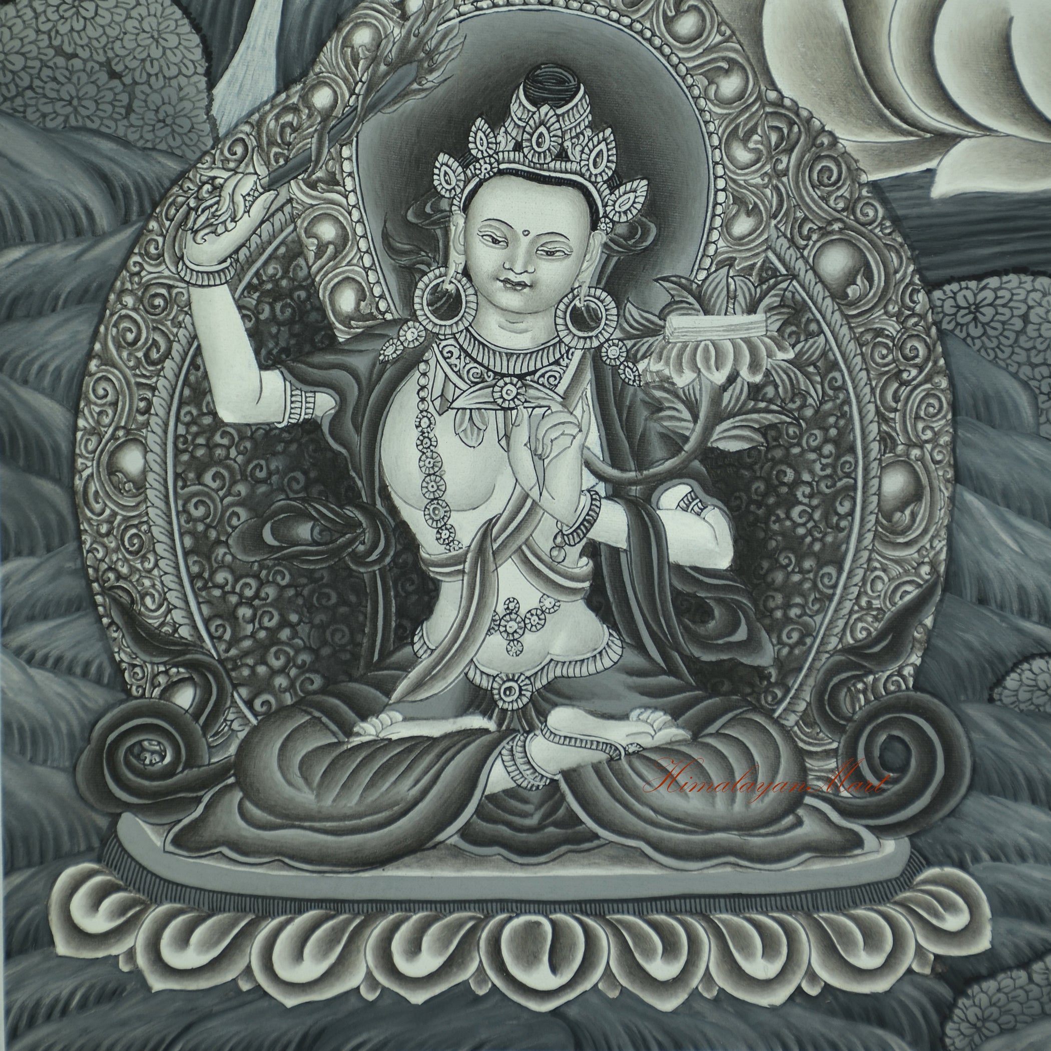 Manjushri Newari Thangka Painting