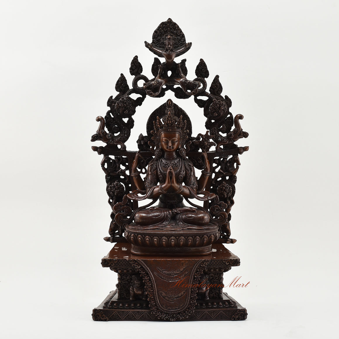 Chenrezig on Throne Statue