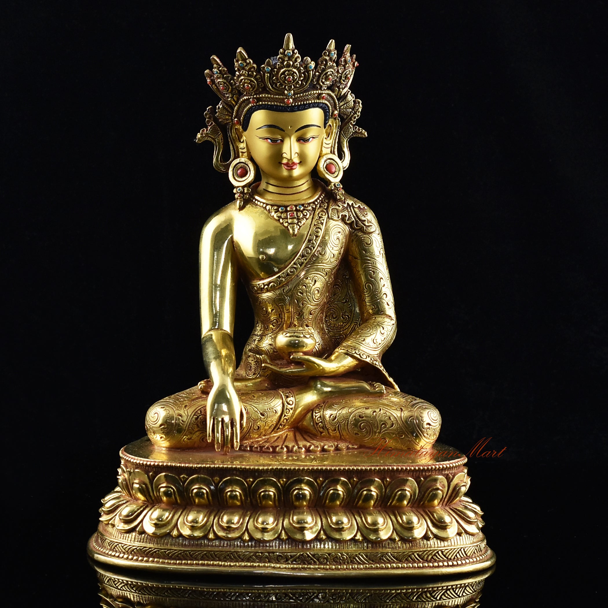 Crowned Buddha Sakyamuni Statue | The Buddha of Grace and Wisdom