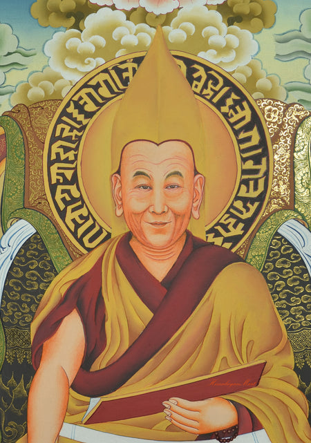 Tibetan Dalai Lama Thangka Painting