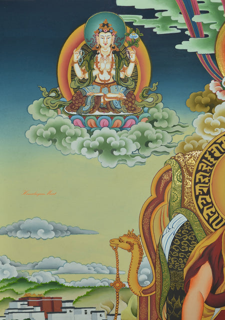 Chenrezig Thangka Painting