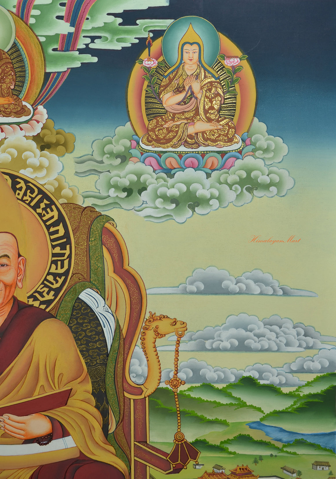 Guru Je Tsongkhapa Thangka Painting