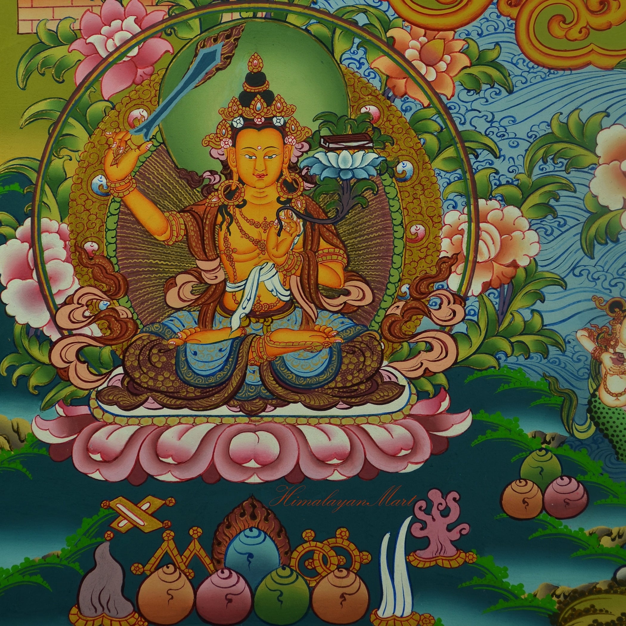 Manjushri Thangka Painting