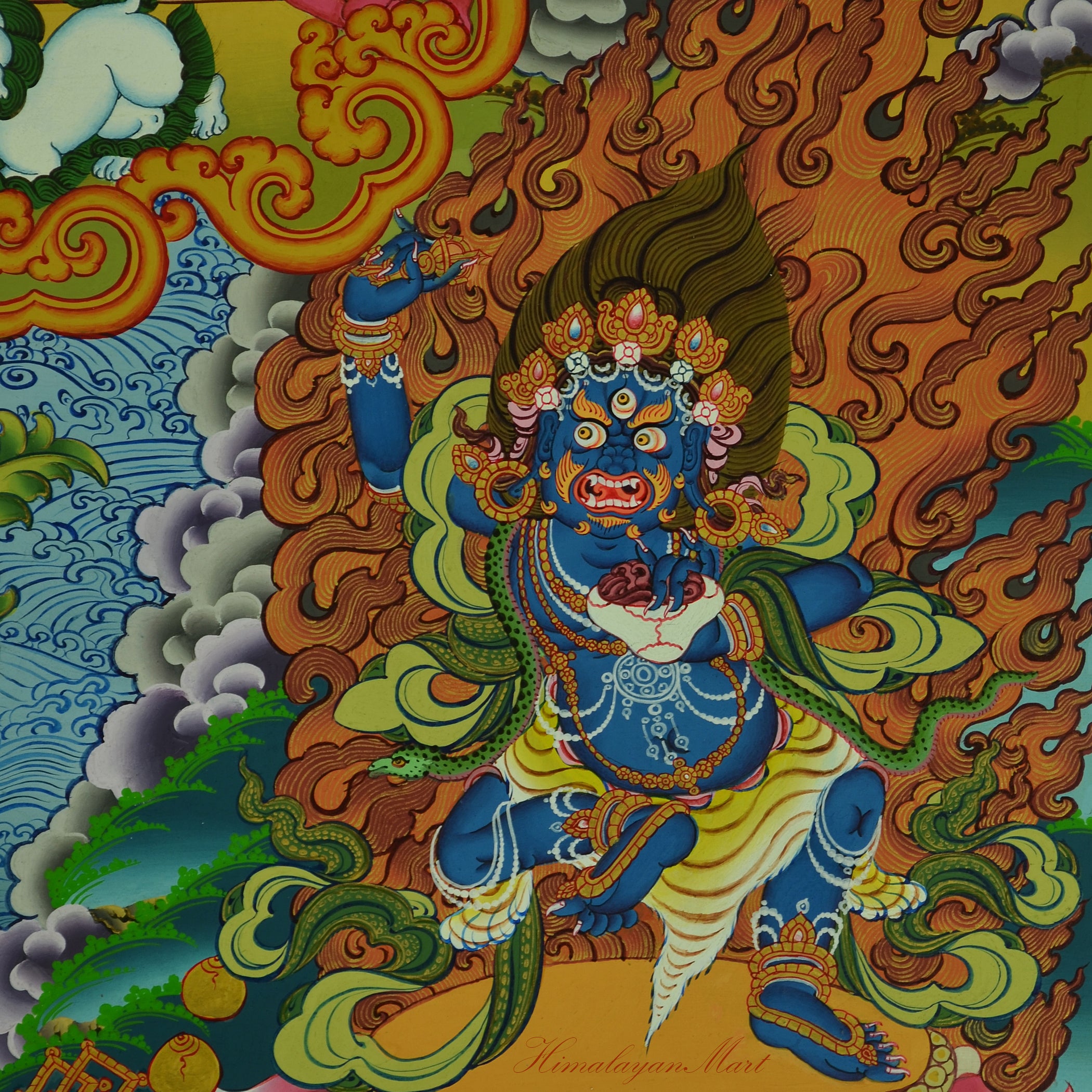 Vajrapani Thangka Scroll Painting