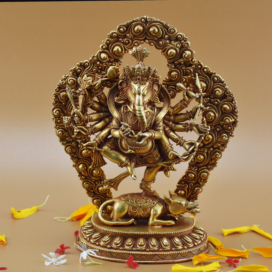 Dancing Ganesha Statue With 12 Armed