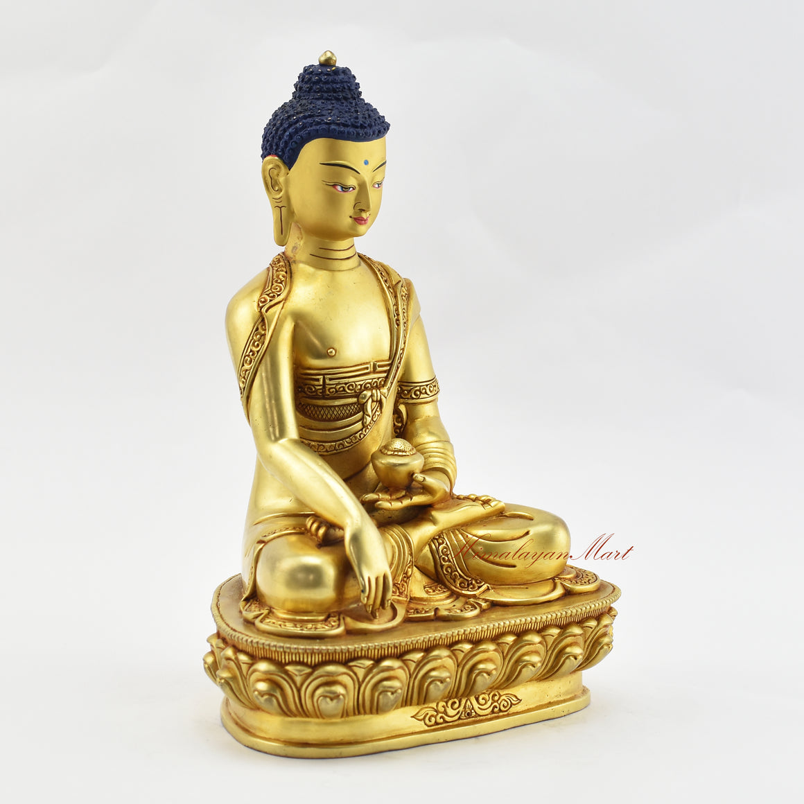 Gold Gilded Tibetan Shakyamuni Buddha Statue