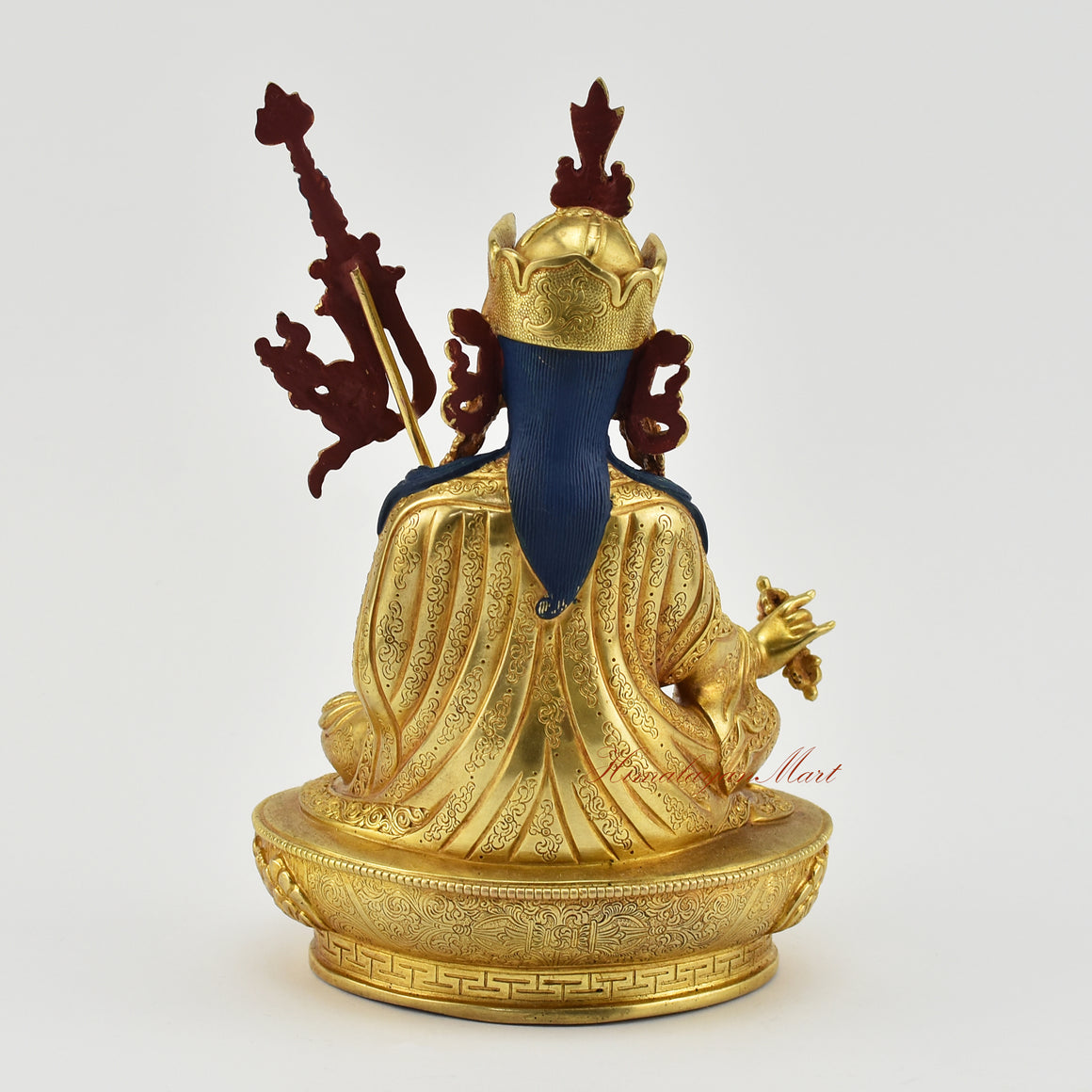 Gold Gilded Guru Rinpoche Statue