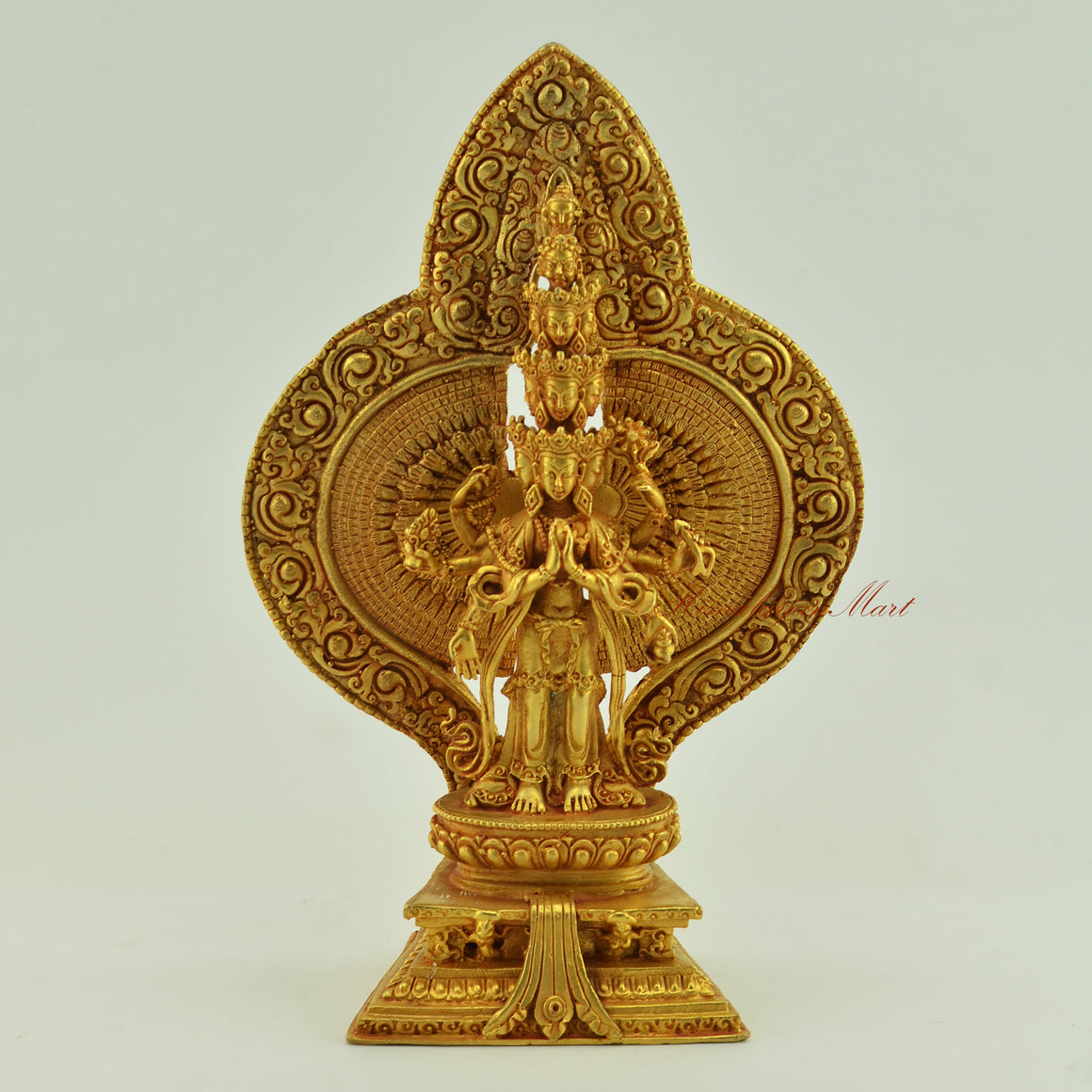 Gold-Plated Avalokiteshvara Statue