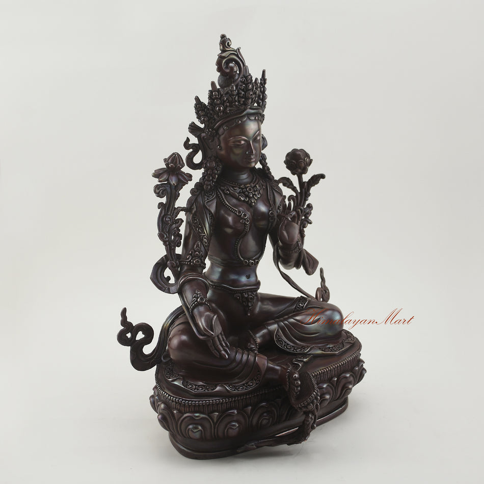 Tibetan Green Tara Handmade Statue