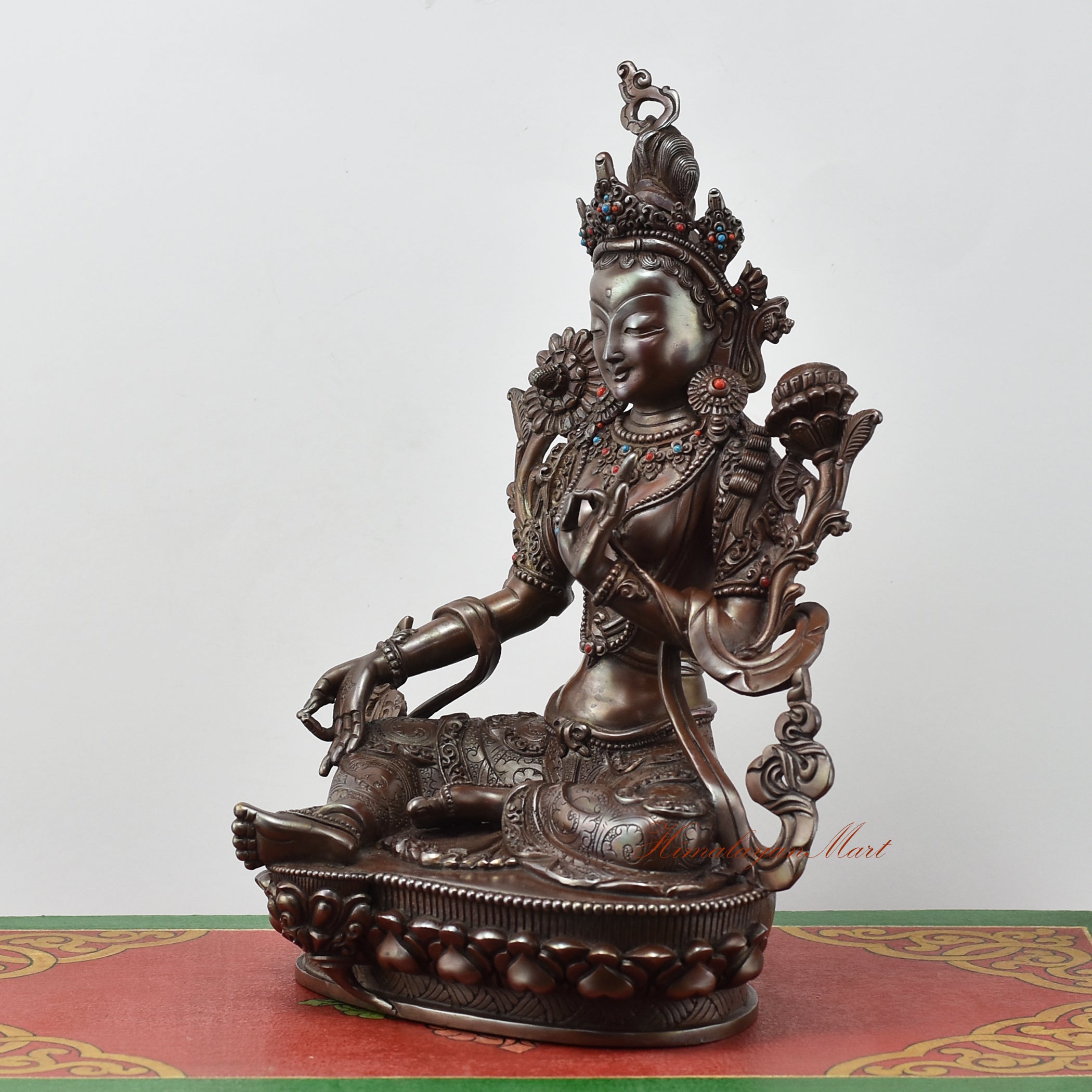 Buddhist Green Tara Meditation Statue