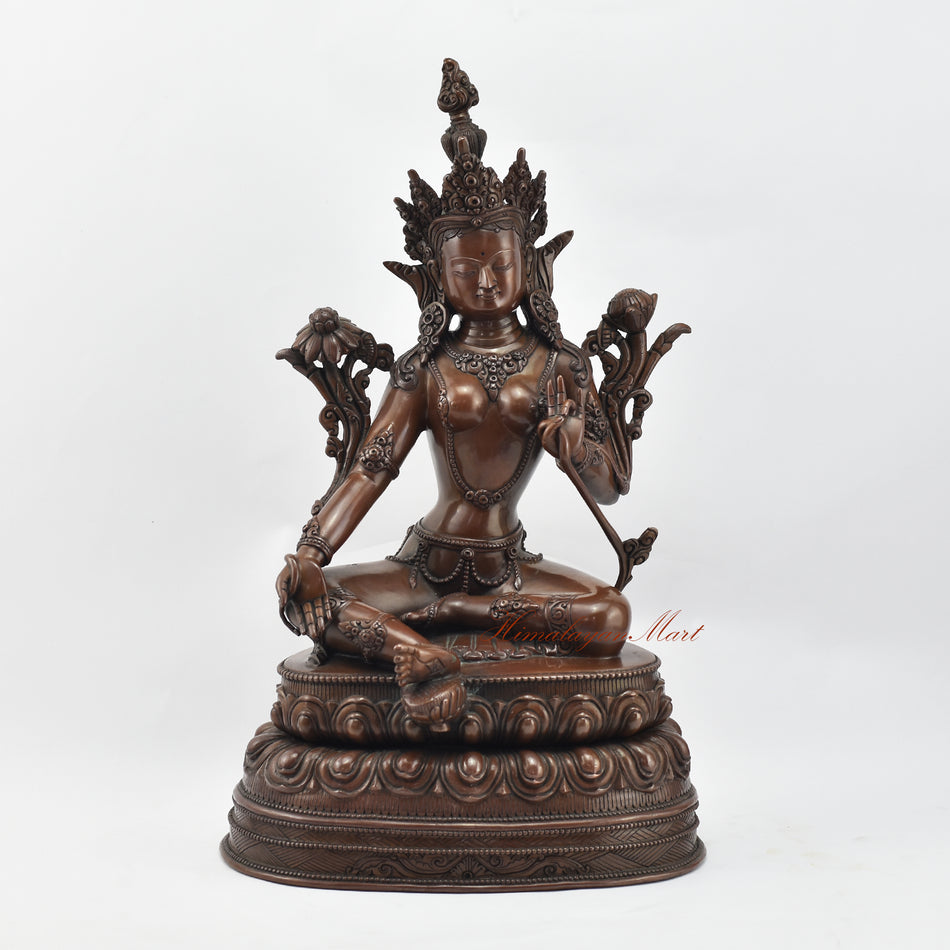 Green Tara Meditation Statue