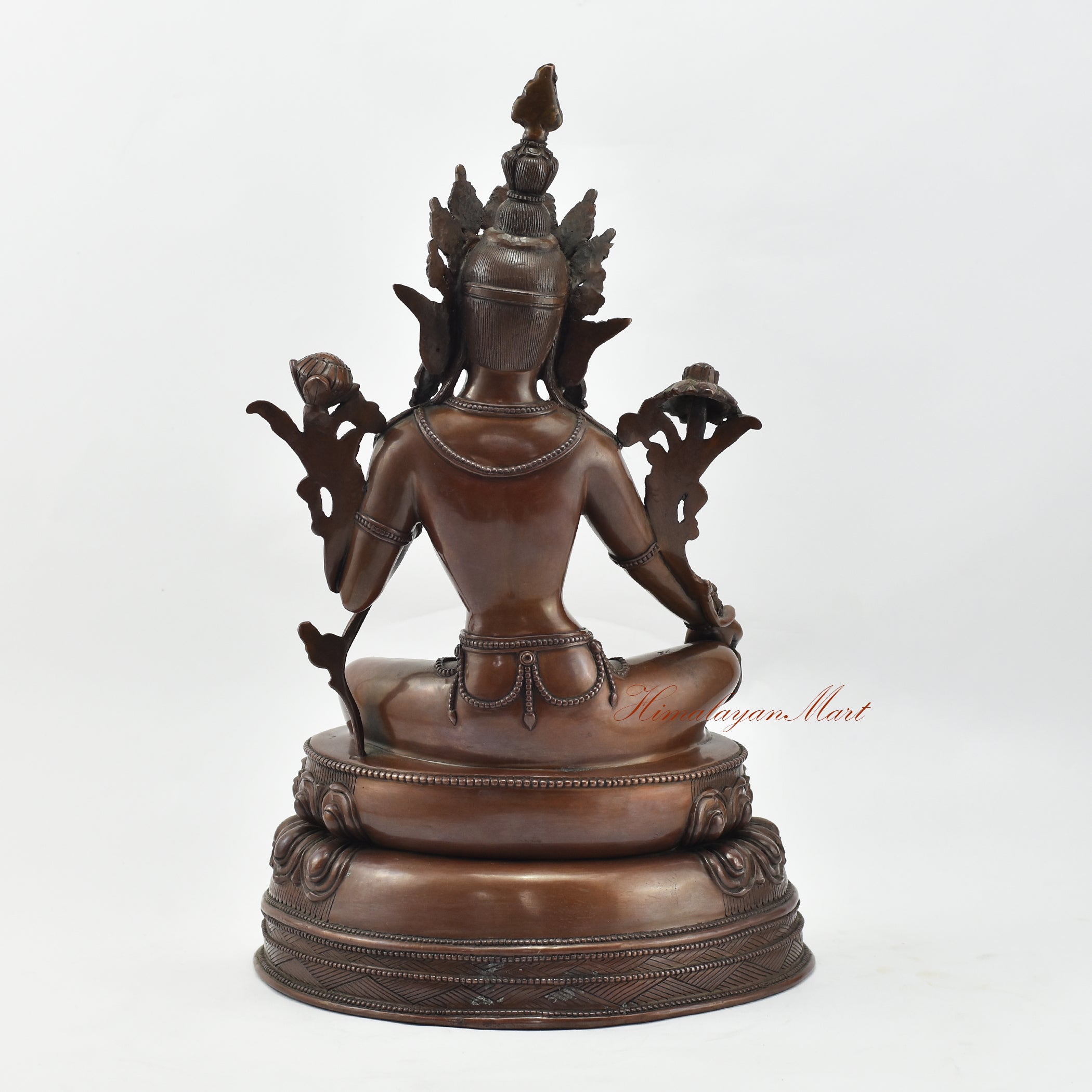 Green Tara Meditation Statue Black Details