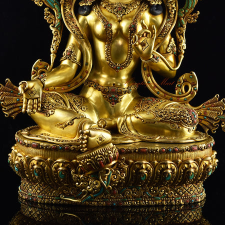 Green Tara Statue Details