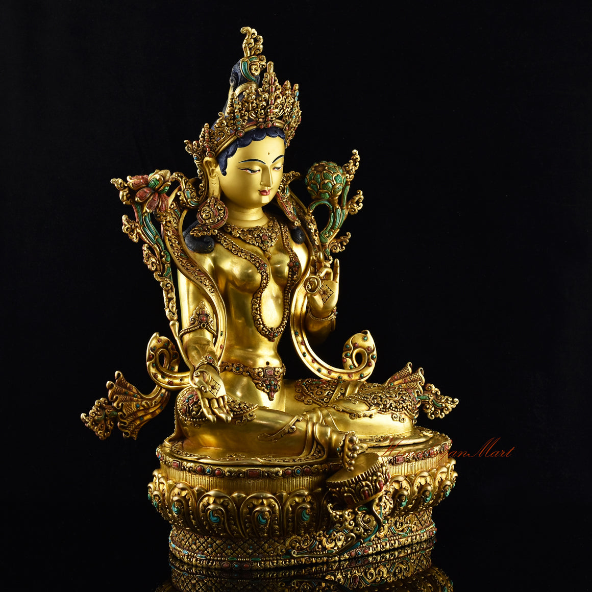 Tibetan Green Tara Statue