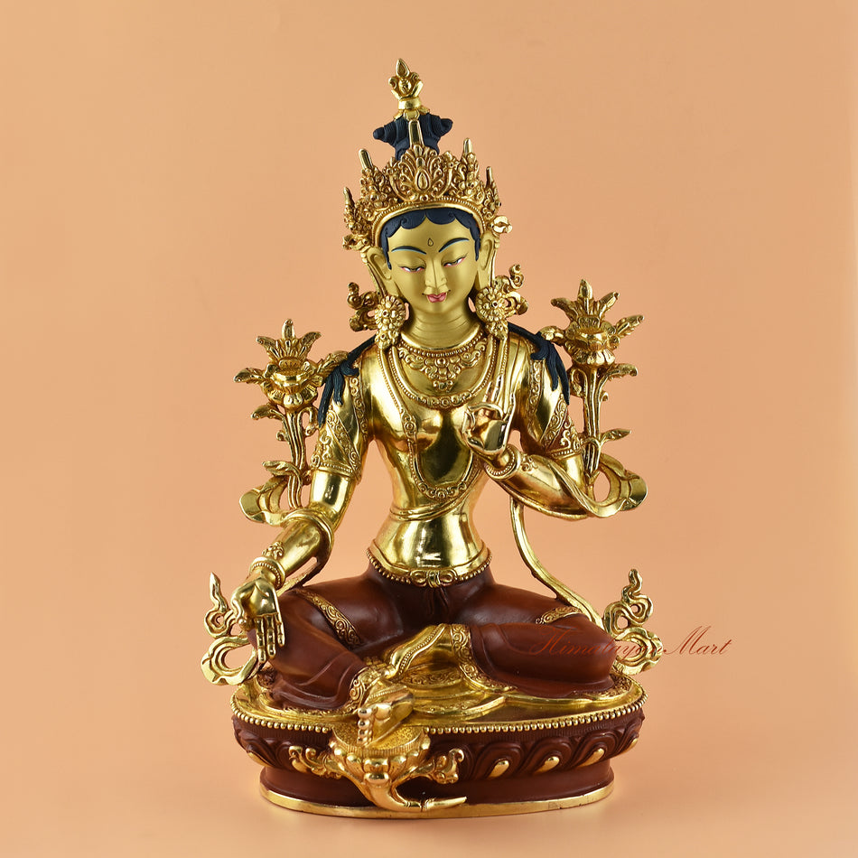 Green Tara Statue for Mediation