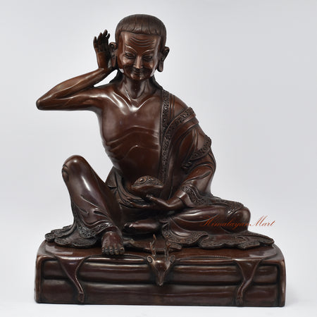 Guru Milarepa Copper Statue | An Artistic Homage to Tibetan Spirituality