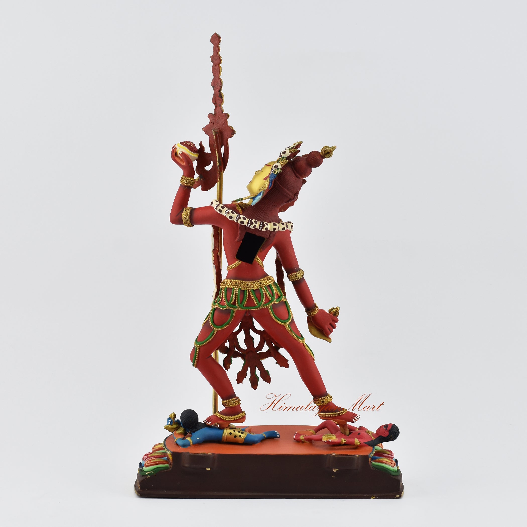 Hand-Painted Vajrayogini Statue Back without Frame Detail